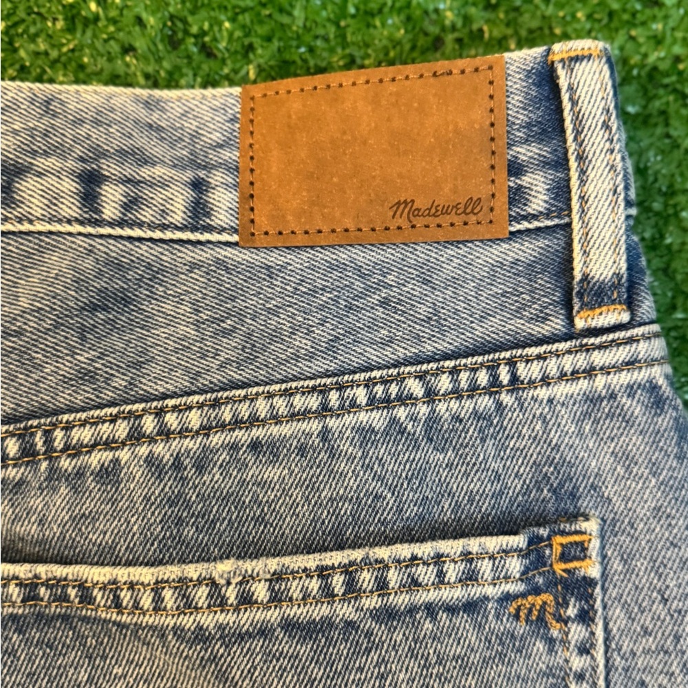 Madewell Womens Baggy Straight Jeans Blue Wash Denim Size 32 T - Picture 7 of 14